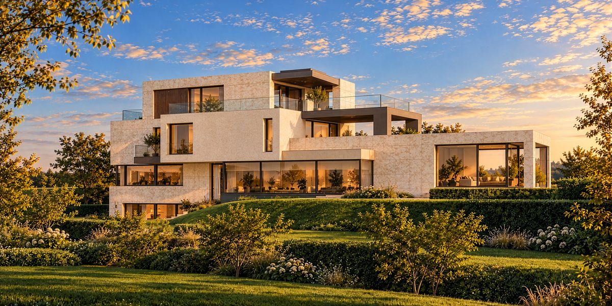Villa Dudelange, Dudelange – Villa · étude, Gzella Architects (visualisation)