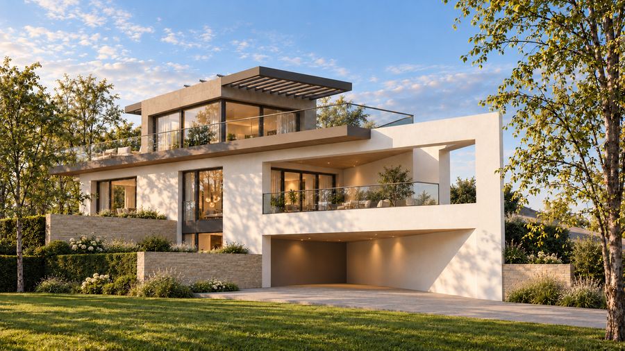 Yacht House, Luxembourg – Maison · étude, Gzella Architects (visualisation)