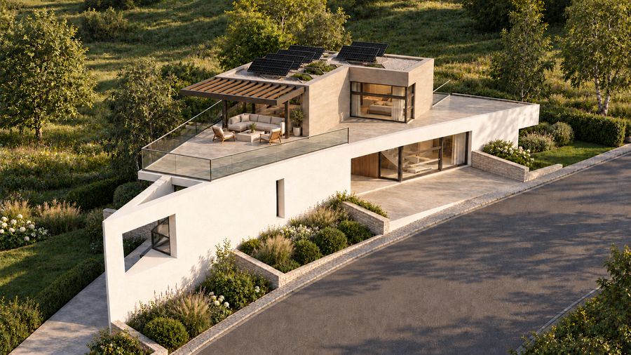 Yacht House, Luxembourg – Maison · étude, Gzella Architects (visualisation)